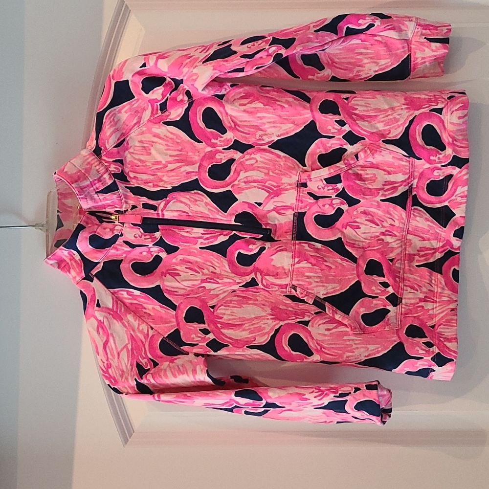 Girls Lily Pulitzer 3 quarter zip Shirt